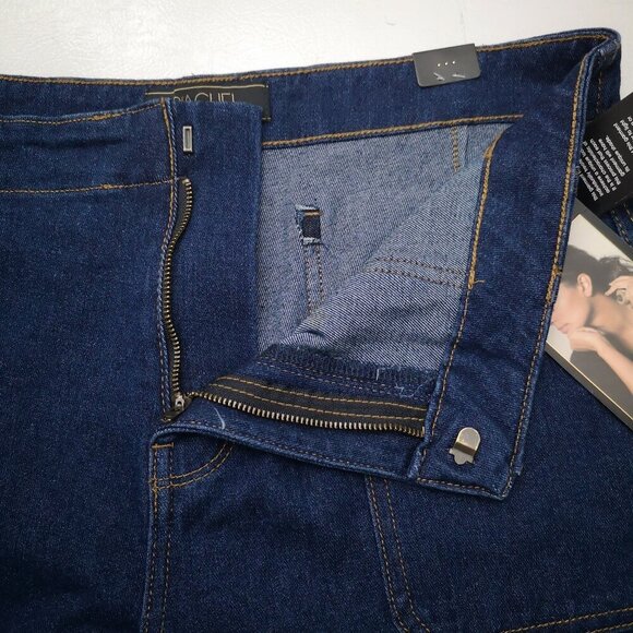 NWT Rachel Roy Awesome Ladies Size 12/31 Hight Rise Dark Wash 26" Straight Pants - Picture 10 of 16